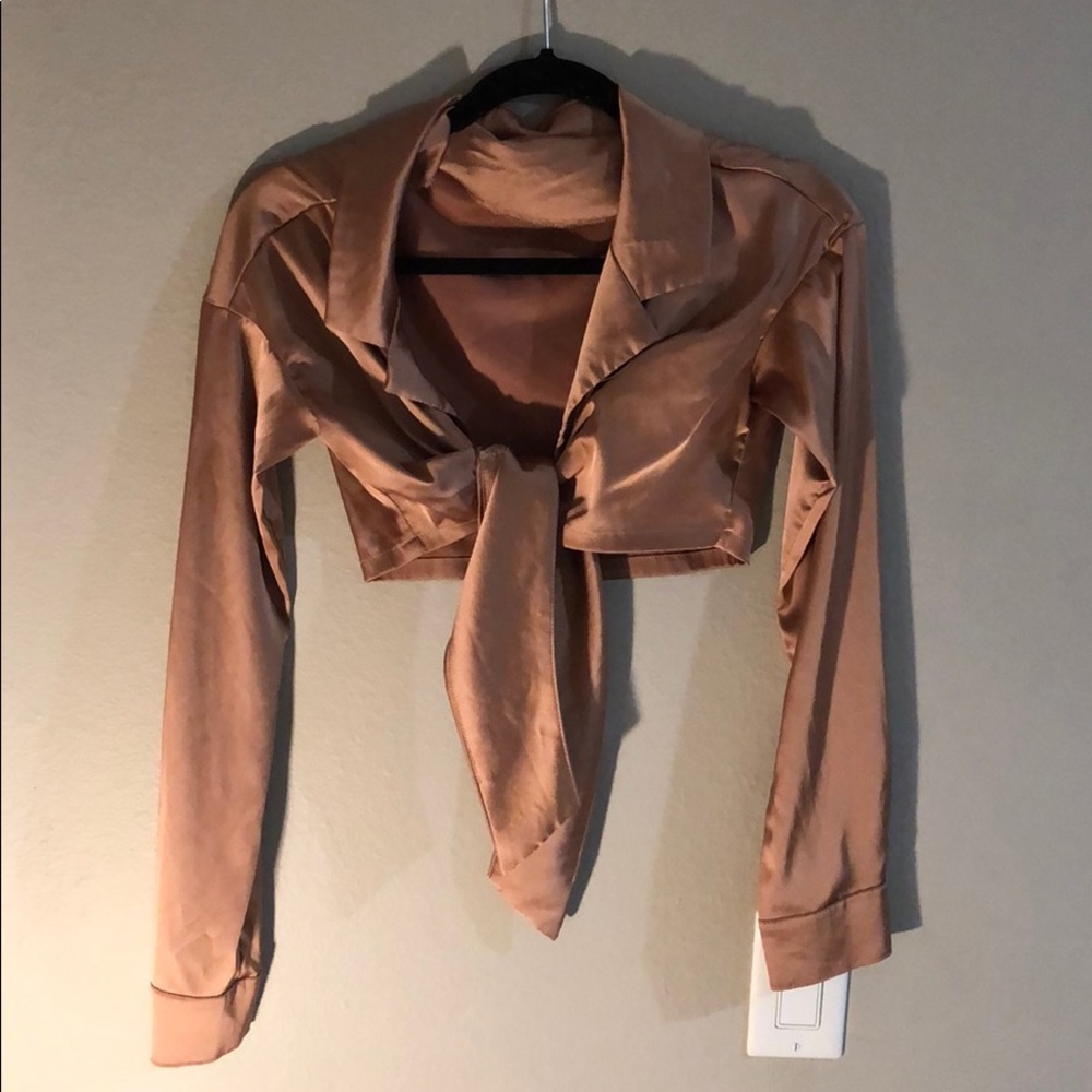 Gold Crop Shirt